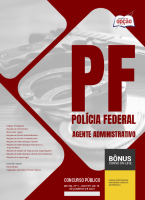 Apostila Polícia Federal (PF) em PDF - Agente Administrativo 2024