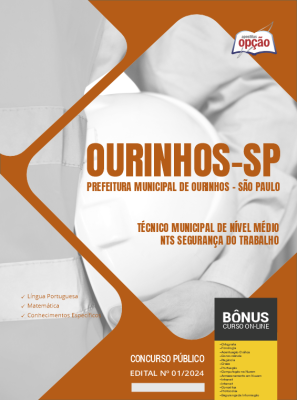 Apostila Prefeitura de Ourinhos - SP em PDF - Técnico Municipal de Nível Médio - NTS - Segurança do Trabalho 