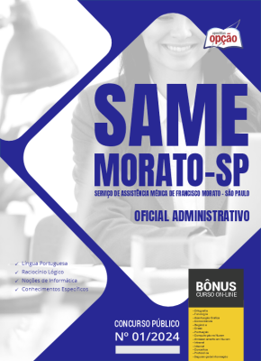Apostila SAME Francisco Morato - SP em PDF - Oficial Administrativo 2024