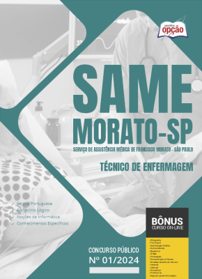 Apostila SAME Francisco Morato - SP em PDF - Técnico de Enfermagem 2024