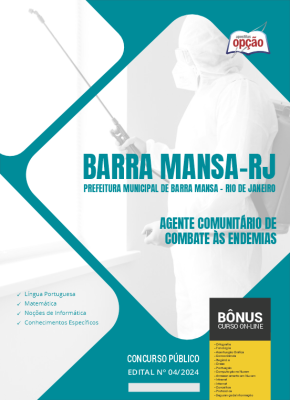 Apostila Prefeitura de Barra Mansa - RJ 2024 - Agente Comunitário de Combate às Endemias