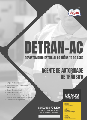 Apostila DETRAN-AC 2024 - Agente de Autoridade de Trânsito