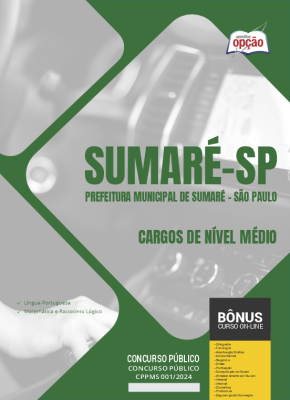 Apostila Prefeitura de Sumaré - SP em PDF - Cargos de Nível Médio 2024