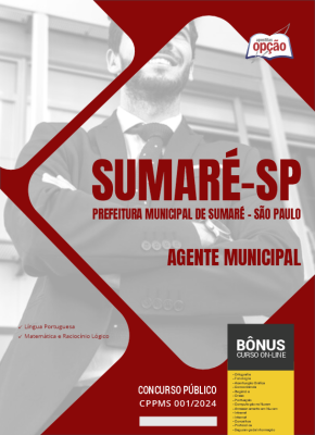 Apostila Prefeitura de Sumaré - SP 2024 - Agente Municipal