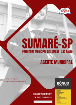 Apostila Prefeitura de Sumaré - SP em PDF - Agente Municipal 2024