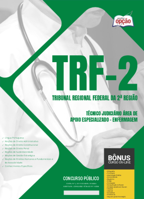 Apostila TRF 2 em PDF - Técnico Judiciário - Área de Apoio Especializado - Enfermagem 2024