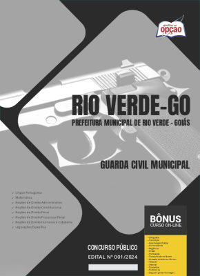 Apostila Prefeitura de Rio Verde - GO 2024 - Guarda Civil Municipal