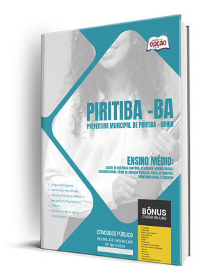 Apostila Prefeitura de Piritiba - BA 2024 - Ensino Médio