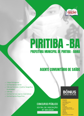 Apostila Prefeitura de Piritiba - BA 2024 - Agente Comunitário de Saúde