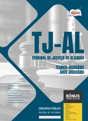 Apostila TJ-AL em PDF - Técnico Judiciário - Área Judiciária 2024