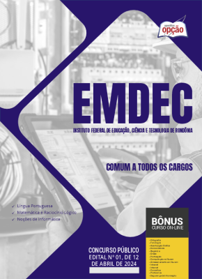 Apostila EMDEC em PDF - Comum a Todos os Cargos 2024