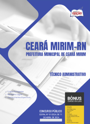 Apostila Prefeitura de Ceará Mirim - RN em PDF - Técnico Administrativo 2024