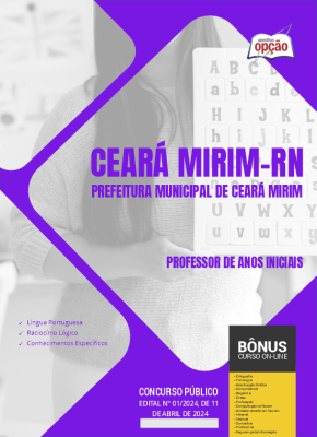 Apostila Prefeitura de Ceará Mirim - RN em PDF - Professor de Anos Iniciais 2024