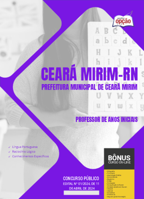 Apostila Prefeitura de Ceará Mirim - RN em PDF - Professor de Anos Iniciais 