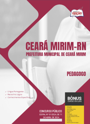 Apostila Prefeitura de Ceará Mirim - RN em PDF - Pedagogo 