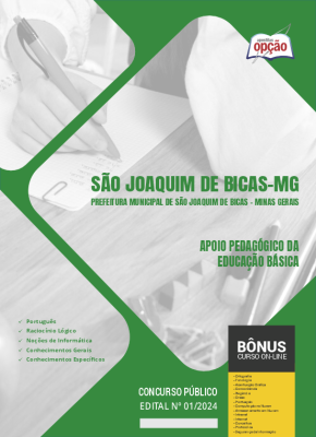 Apostila Prefeitura de São Joaquim de Bicas - MG em PDF - Apoio Pedagógico da Educação Básica 