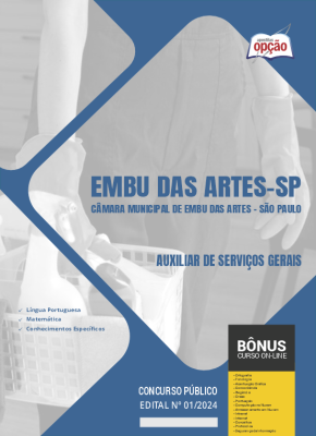 Apostila Câmara de Embu das Artes - SP em PDF - Auxiliar de Serviços Gerais 