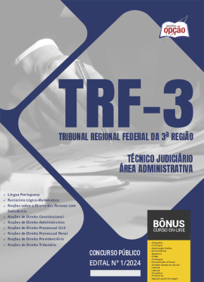 Apostila TRF 3 2024 - Técnico Judiciário - Área Administrativa
