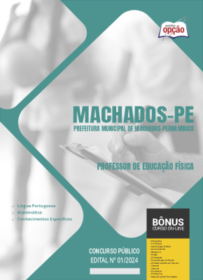 Apostila Prefeitura de Machados - PE 2024 - Professor de Educação Física