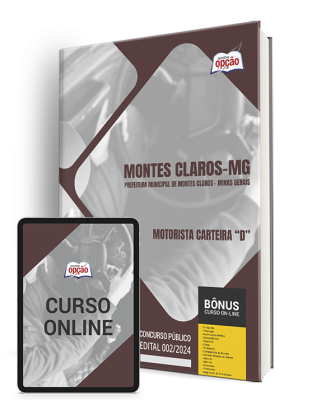Apostila Prefeitura de Montes Claros - MG 2024 - Motorista Carteira “D”