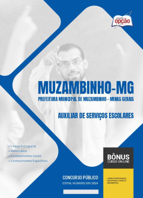 Apostila Prefeitura de Muzambinho - MG 2024 - Auxiliar de Serviços Escolares