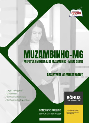 Apostila Prefeitura de Muzambinho - MG em PDF - Assistente Administrativo 2024