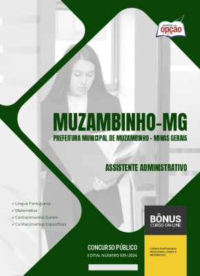 Apostila Prefeitura de Muzambinho - MG em PDF - Assistente Administrativo 