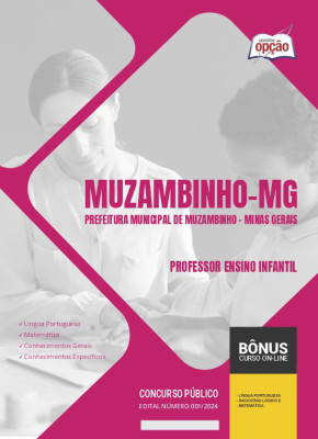 Apostila Prefeitura de Muzambinho - MG em PDF - Professor Ensino Infantil 