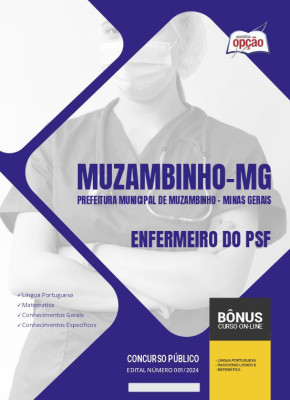 Apostila Prefeitura de Muzambinho - MG em PDF - Enfermeiro do PSF 2024