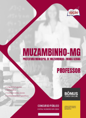 Apostila Prefeitura de Muzambinho - MG em PDF - Professor 2024