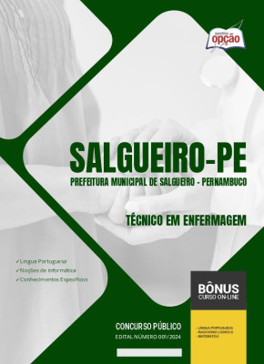 Apostila Prefeitura de Salgueiro - PE em PDF - Técnico em Enfermagem 2024