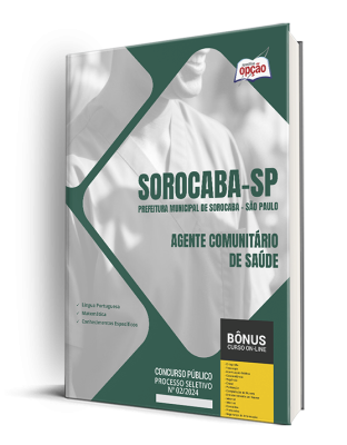 Apostila Prefeitura de Sorocaba - SP 2024 - Agente Comunitário de Saúde