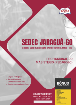 Apostila SEDEC Jaraguá - GO PDF - Profissional do Magistério (Pedagogo) 