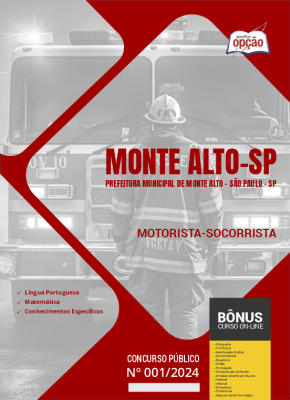 Apostila Prefeitura de Monte Alto - SP em PDF - Motorista-Socorrista 