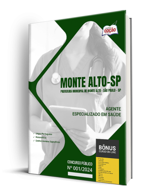 Apostila Prefeitura de Monte Alto - SP 2024 - Agente Especializado em Saúde