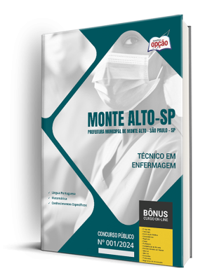 Apostila Prefeitura de Monte Alto - SP 2024 - Técnico em Enfermagem