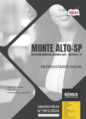 Apostila Prefeitura de Monte Alto - SP PDF - Entrevistador Social 2024