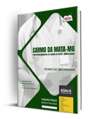 Apostila Prefeitura de Carmo da Mata - MG 2024 - Técnico de Enfermagem