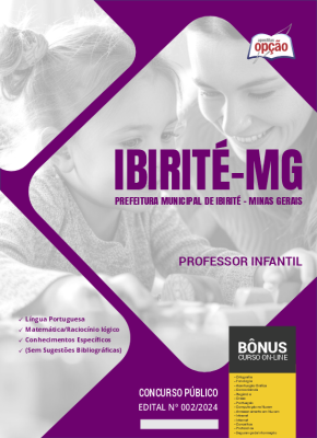 Apostila Prefeitura de Ibirité - MG PDF - Professor de Educação Infantil 2024