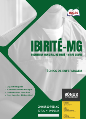 Apostila Prefeitura de Ibirité - MG em PDF - Técnico de Enfermagem 2024