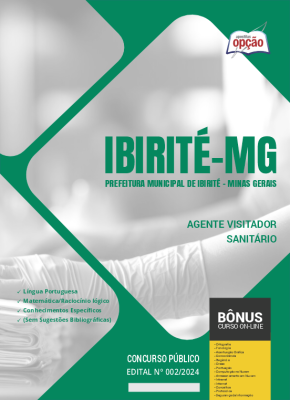 Apostila Prefeitura de Ibirité - MG em PDF - Agente Visitador Sanitário 2024