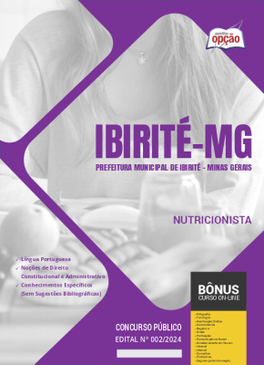 Apostila Prefeitura de Ibirité - MG 2024 - Nutricionista