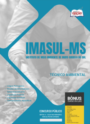 Apostila IMASUL-MS em PDF  - Técnico Ambiental