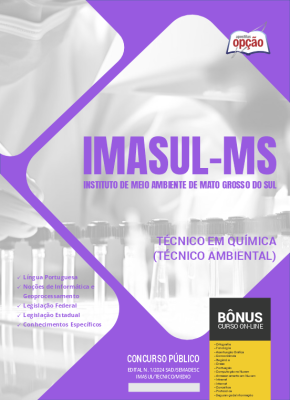 Apostila IMASUL-MS em PDF - Técnico em Química (Técnico Ambiental) 