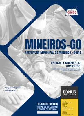 Apostila Prefeitura de Mineiros - GO em PDF - Ensino Fundamental Completo 