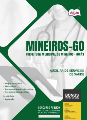 Apostila Prefeitura de Mineiros - GO 2024 - Auxiliar de Serviços de Saúde