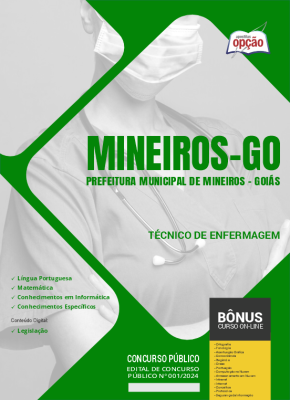 Apostila Prefeitura de Mineiros - GO em PDF - Técnico de Enfermagem 2024