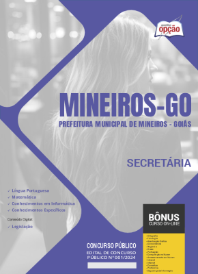 Apostila Prefeitura de Mineiros - GO em PDF - Secretária 