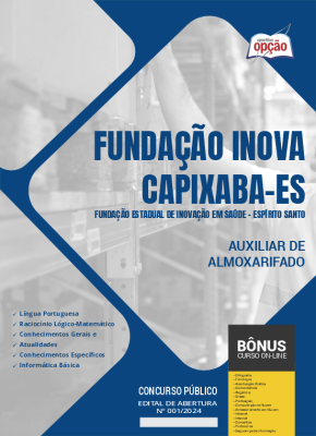 Apostila Fundação INOVA Capixaba - ES em PDF - Auxiliar de Almoxarifado 