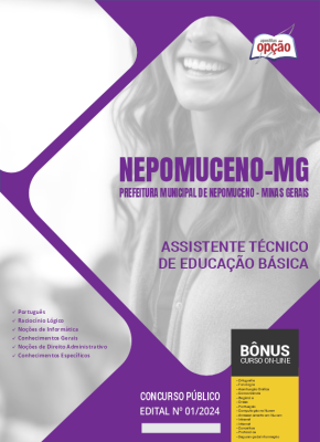 Apostila Prefeitura de Nepomuceno - MG 2024 - Assistente Técnico de Educação Básica